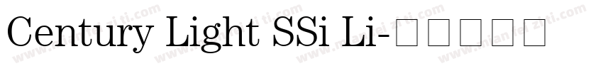 Century Light SSi Li字体转换